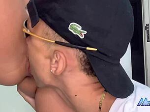 cousin catches cousin in shower, gives dick