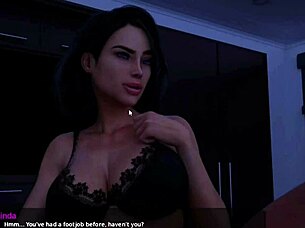 Step Mom Gives Footjob Until Cum In Milfy City 😘