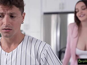 Brattysis Rissa May Can't Play Baseball But She Can Play Her Stepbro's Cock for a Homerun - S29 E1
