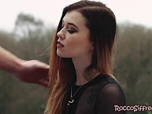 petite brunette tracy in a close up scene