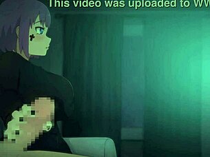 The vel story includes a detailed hand job scene from pov, featuring anime characters in a hentai cartoon setting