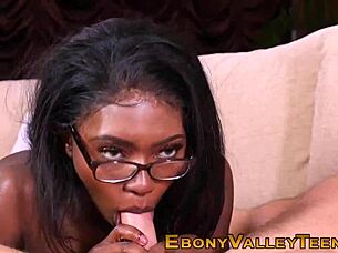 I got a facial from that black slut in specs