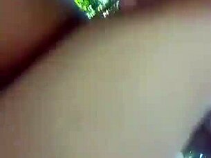 Super Bold Outdoor Queen Mei Na Blowjob On Park Bench, Bareback Doggy Creampie