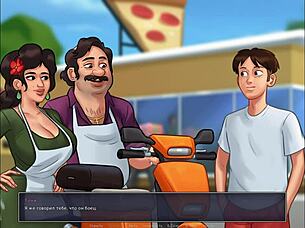 Täydellinen Summertime Saga -pelisessio osa 14 latinalaisella blondilla suihkukohtauksissa