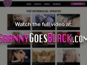 Бабушка получает куни и жесткий трах!