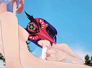 Kujou Sara forhandler hardt med Sangonomiya Kokomi i Genshin Impact