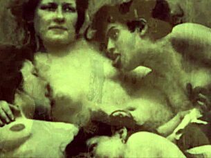 Το μυστικό μου vintage λεσβιακό τρίο με τριχωτές πούτσες