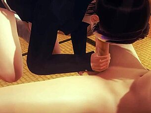 Shinobu Kocho Chupando em Threesome no Tatami? Quer Entrar na Diversão?