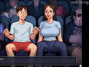 今天继妹在电影院搞得我狂射精