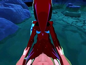 Mipha γαμάται σκληρά και γεμίζει με σπέρμα στο Zelda BOTW POV hentai