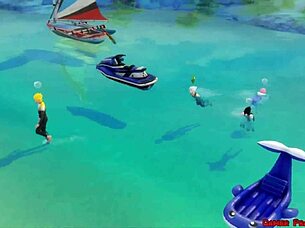 이 헨타이 히나타 휴우가 해변 나루토한테 엉덩이 박혀