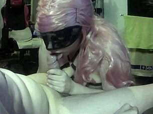 dream daughter gives deepthroat blowjob to stepdaddy with big tits