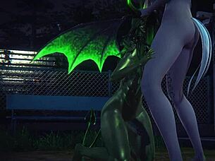 Furry Yaoi疯狂，公园里变态龙性交！日本动漫风格伪娘变装动作！