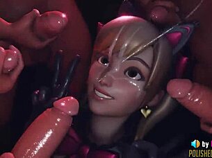 디바가 오버워치 헨타이에서 첫 페이셜 컴샷 받아